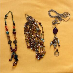 Multicolor Beaded Necklace Set